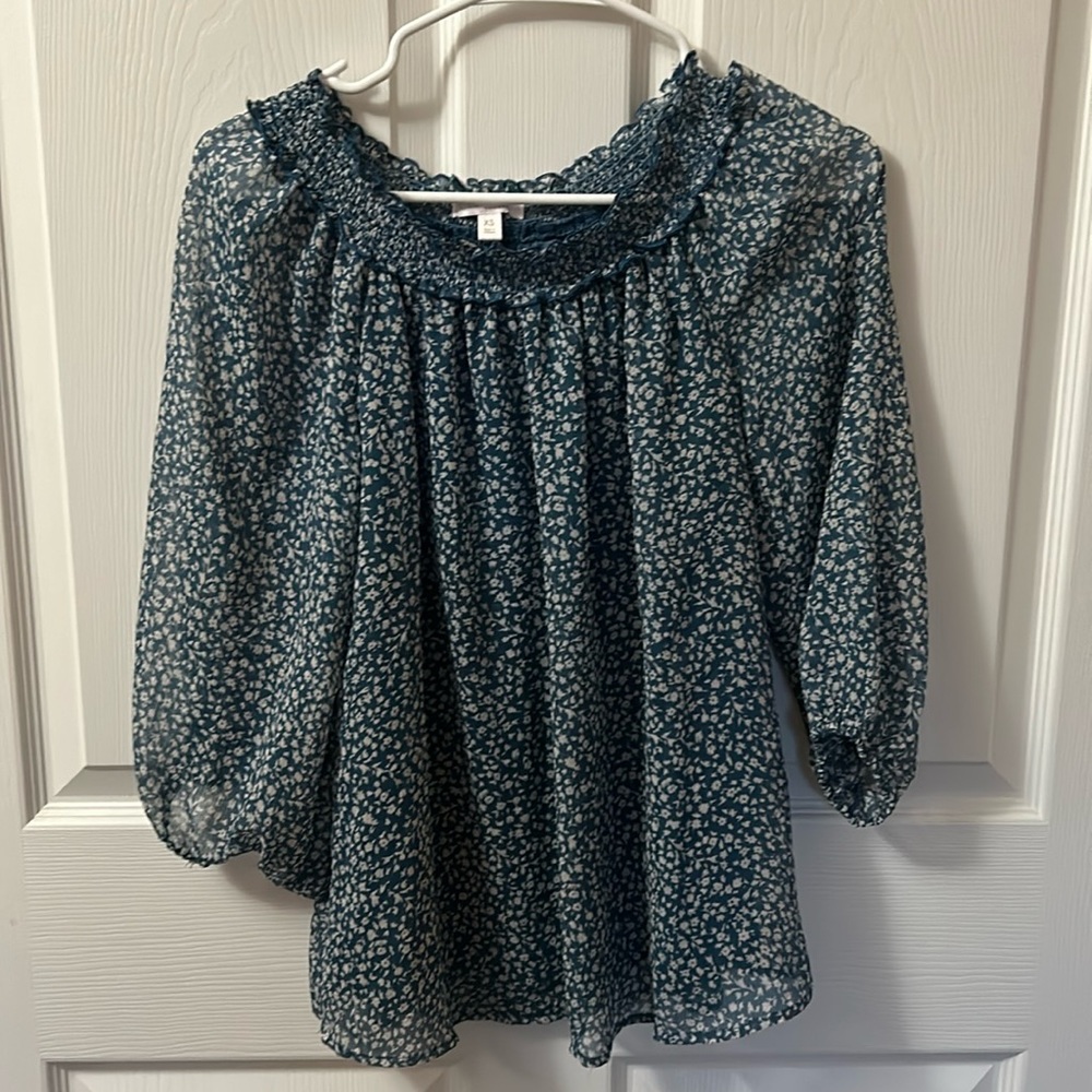 Flowery Blue Blouse from Lauren Conrad